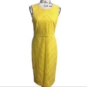 Maggy London Soleil Ribbon Eyelet Sheath  Dress